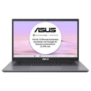 ASUS Chromebook Plus CX34 (14" Full HD, Intel Core i3-1215U, 8 GB RAM, 128 GB UFS, Intel UHD Graphics)