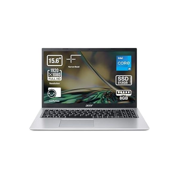 Acer Aspire 3 A315-58 (LED Full HD de 15,6 pulgadas, Intel Core i5-1135G7, 8 GB de RAM, SSD de 512 GB, gráficos Intel Iris Xe)