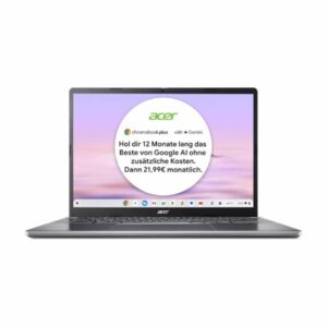 Acer Chromebook Plus 514 (14 WUXGA, AMD Ryzen 3 7320C, 8 GB RAM, 256 GB SSD, AMD Radeon 610M)