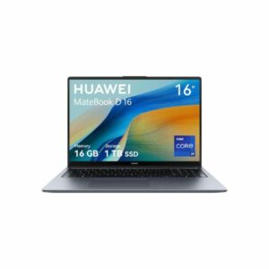 HUAWEI MateBook D16 13th i9 16+1T (16 FullView, Intel Core i9, 16GB, 1TB SSD, gráfica integrada).